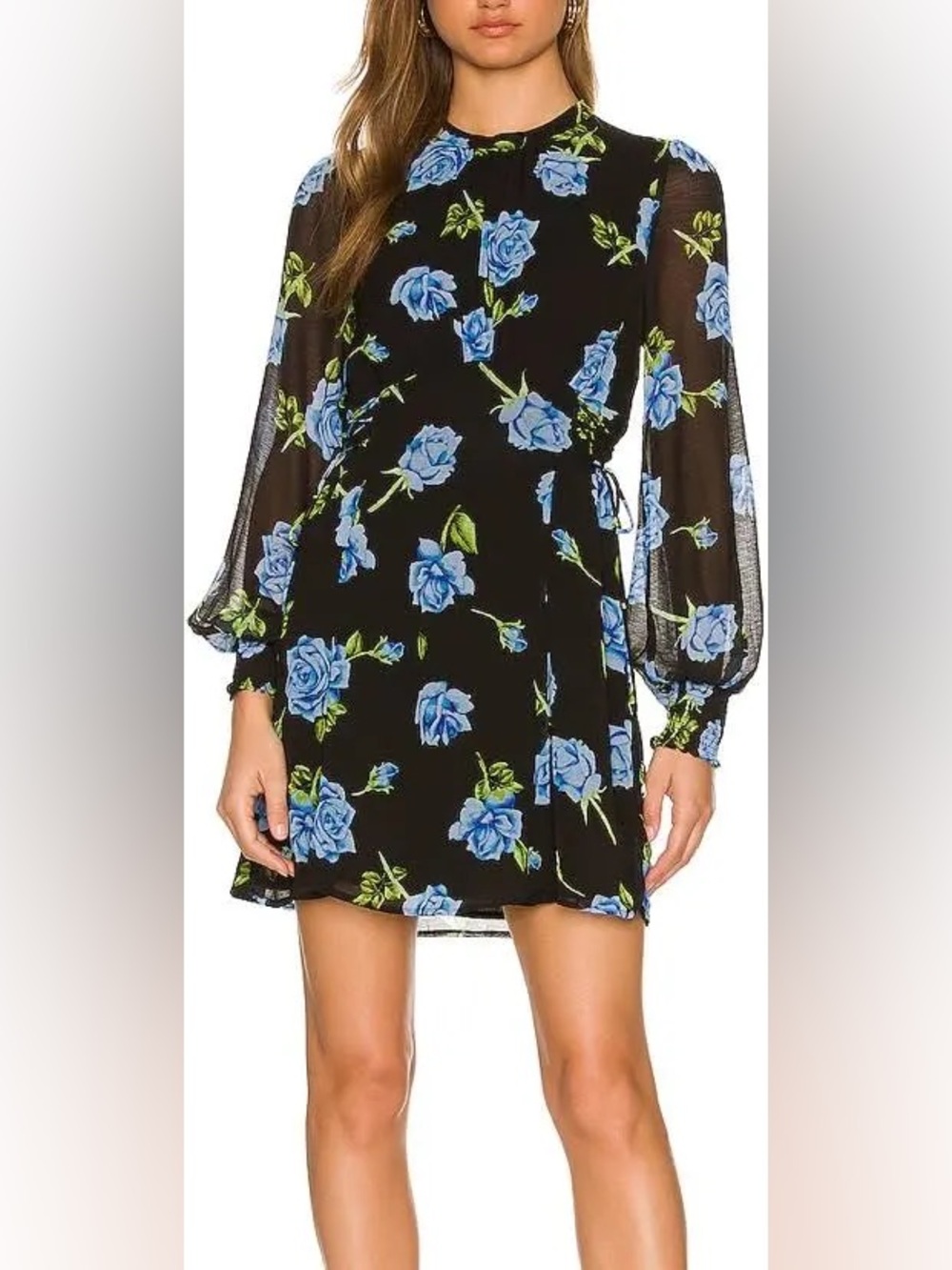 Free People Samantha Lace-Up Mini Dress